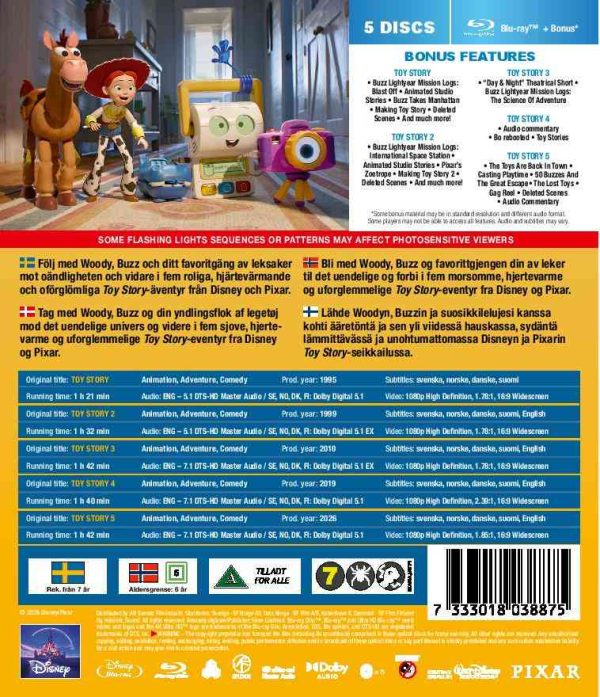 toy story 1 5 bd takakansi TOY STORY BOX 1-5 (5 disc) – Blu-ray